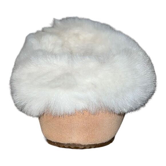 Sorel Go Coffee Run Slippers Tawny Buff, Natural Suede Faux Fur 5M New - Picture 6 of 8